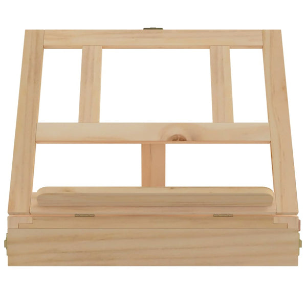 vidaXL Tabletop Easel with Drawer 33.5x25.5x7 cm Solid Pine Wood