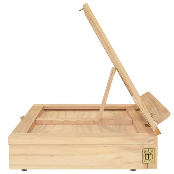 vidaXL Tabletop Easel with Drawer 33.5x25.5x7 cm Solid Pine Wood