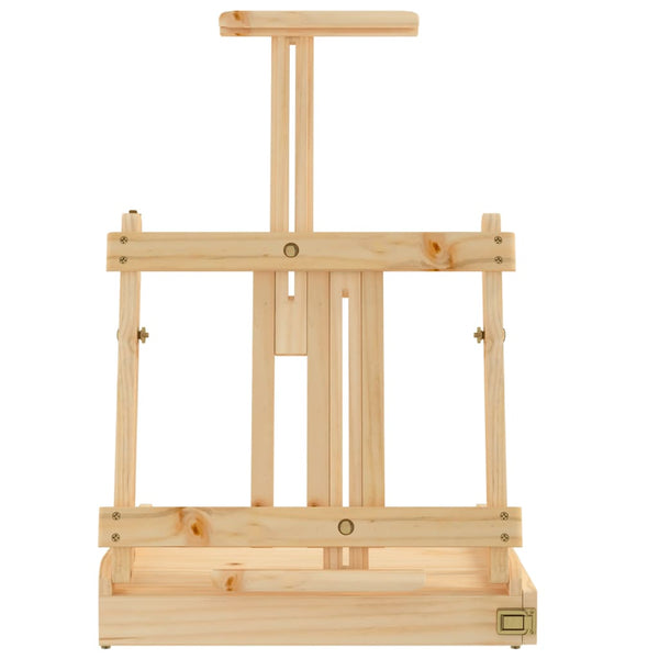 vidaXL Tabletop Easel with Drawer 41.5x37x12 cm Solid Pine Wood