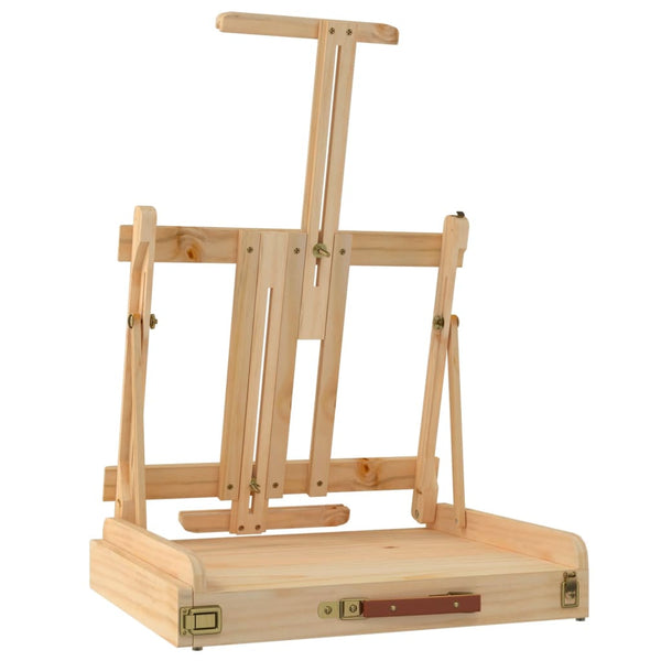 vidaXL Tabletop Easel with Drawer 41.5x37x12 cm Solid Pine Wood