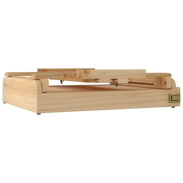 vidaXL Tabletop Easel with Drawer 41.5x37x12 cm Solid Pine Wood