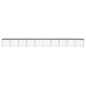 vidaXL Chicken Coop with Roof Anthracite 1003x98x90 cm Galvanized Steel