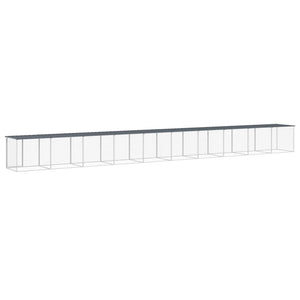 vidaXL Chicken Coop with Roof Anthracite 1003x98x90 cm Galvanized Steel