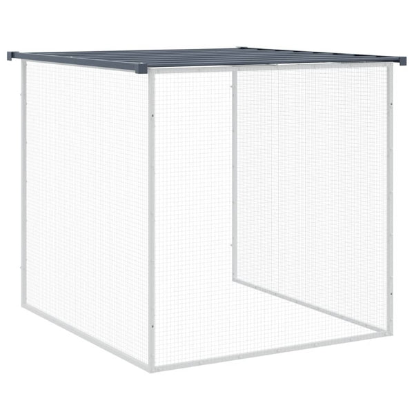 vidaXL Chicken Coop with Roof Anthracite 1003x98x90 cm Galvanized Steel