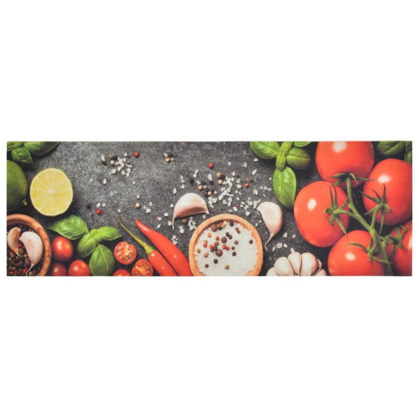 vidaXL Washable Kitchen Runner Vegetable 60x180 cm Velvet