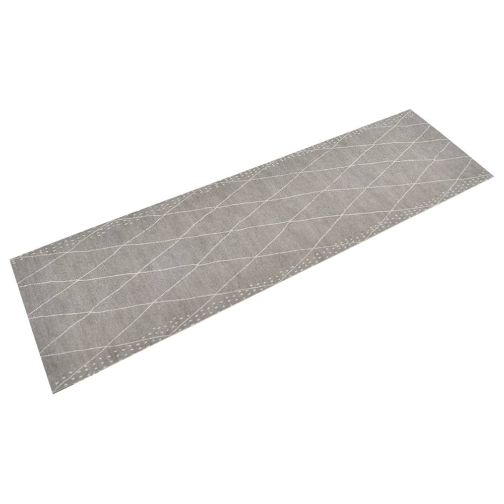 vidaXL Washable Kitchen Runner Diamond 45x150 cm Velvet