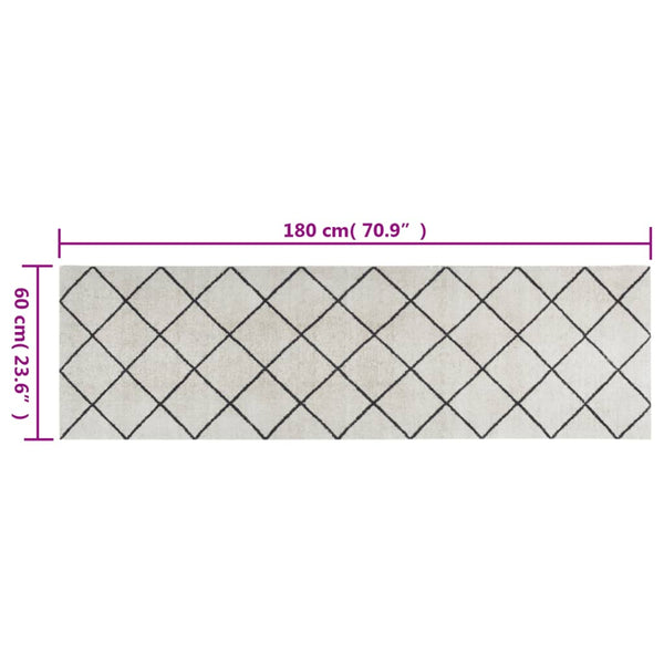 vidaXL Washable Kitchen Runner Square 60x180 cm Velvet