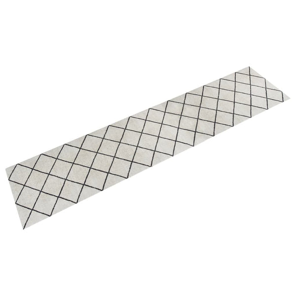 vidaXL Kitchen Runner Washable Square 60x300 cm Velvet