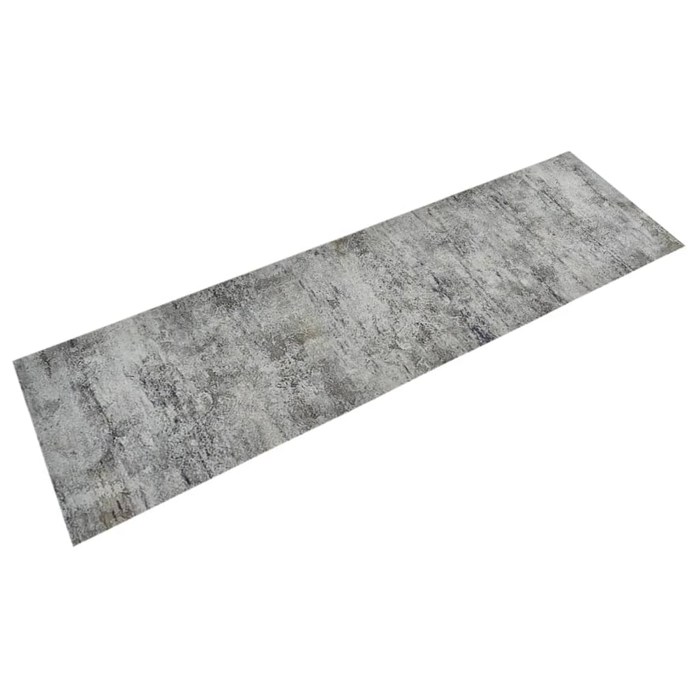 vidaXL Washable Kitchen Runner Concrete 45x150 cm Velvet