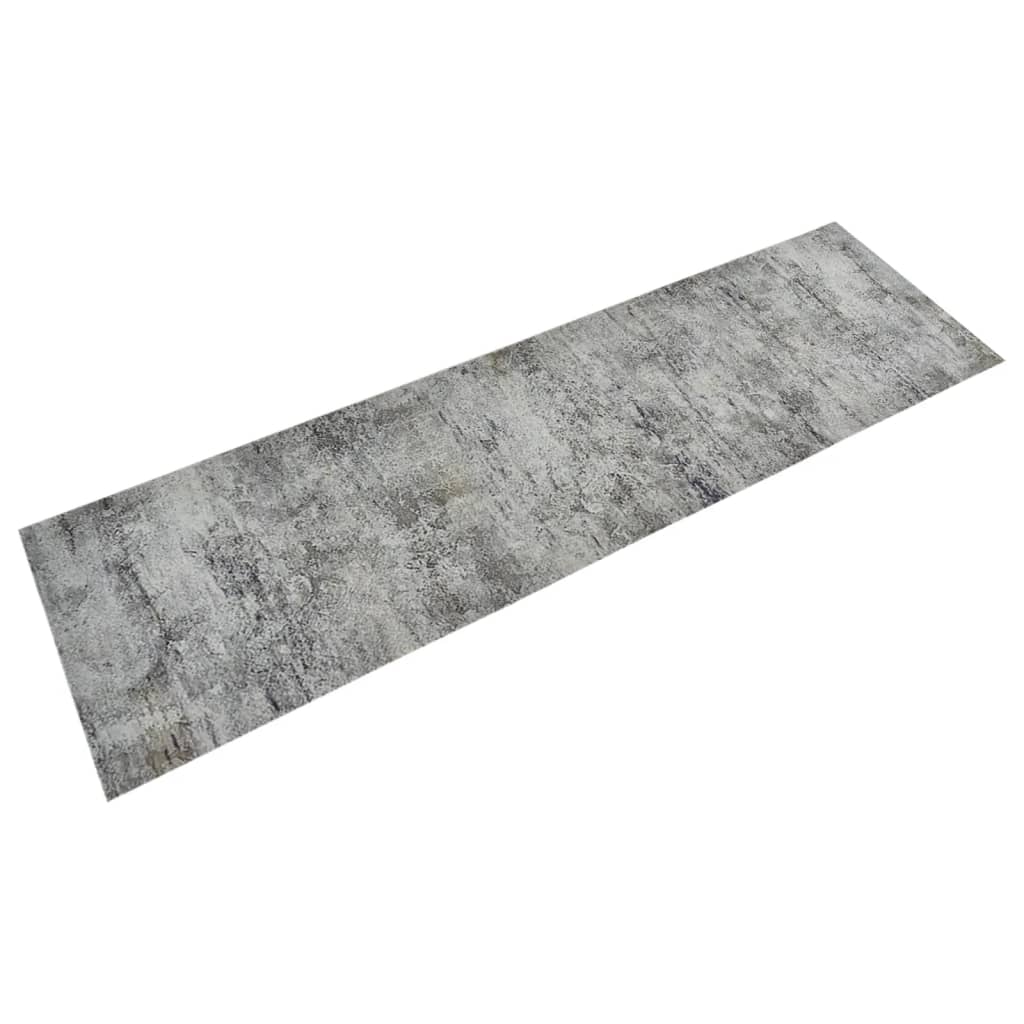 vidaXL Washable Kitchen Runner Concrete 45x150 cm Velvet