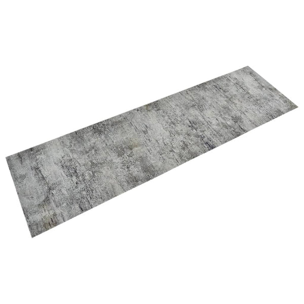 vidaXL Washable Kitchen Runner Concrete 45x150 cm Velvet