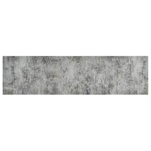 vidaXL Washable Kitchen Runner Concrete 45x150 cm Velvet