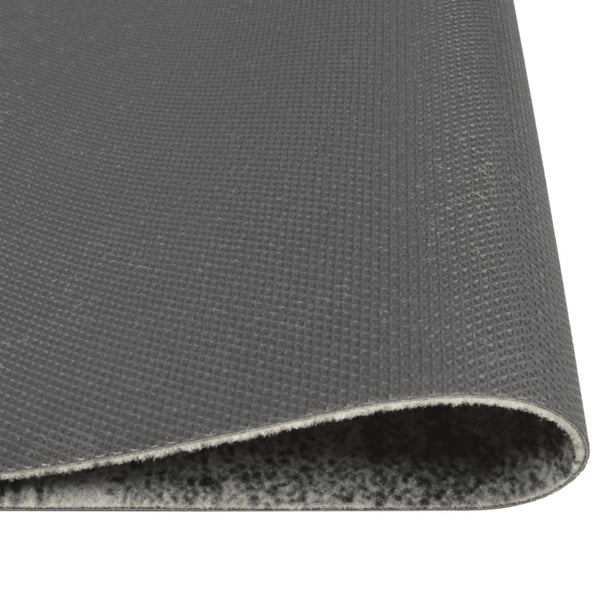 vidaXL Washable Kitchen Runner Concrete 45x150 cm Velvet