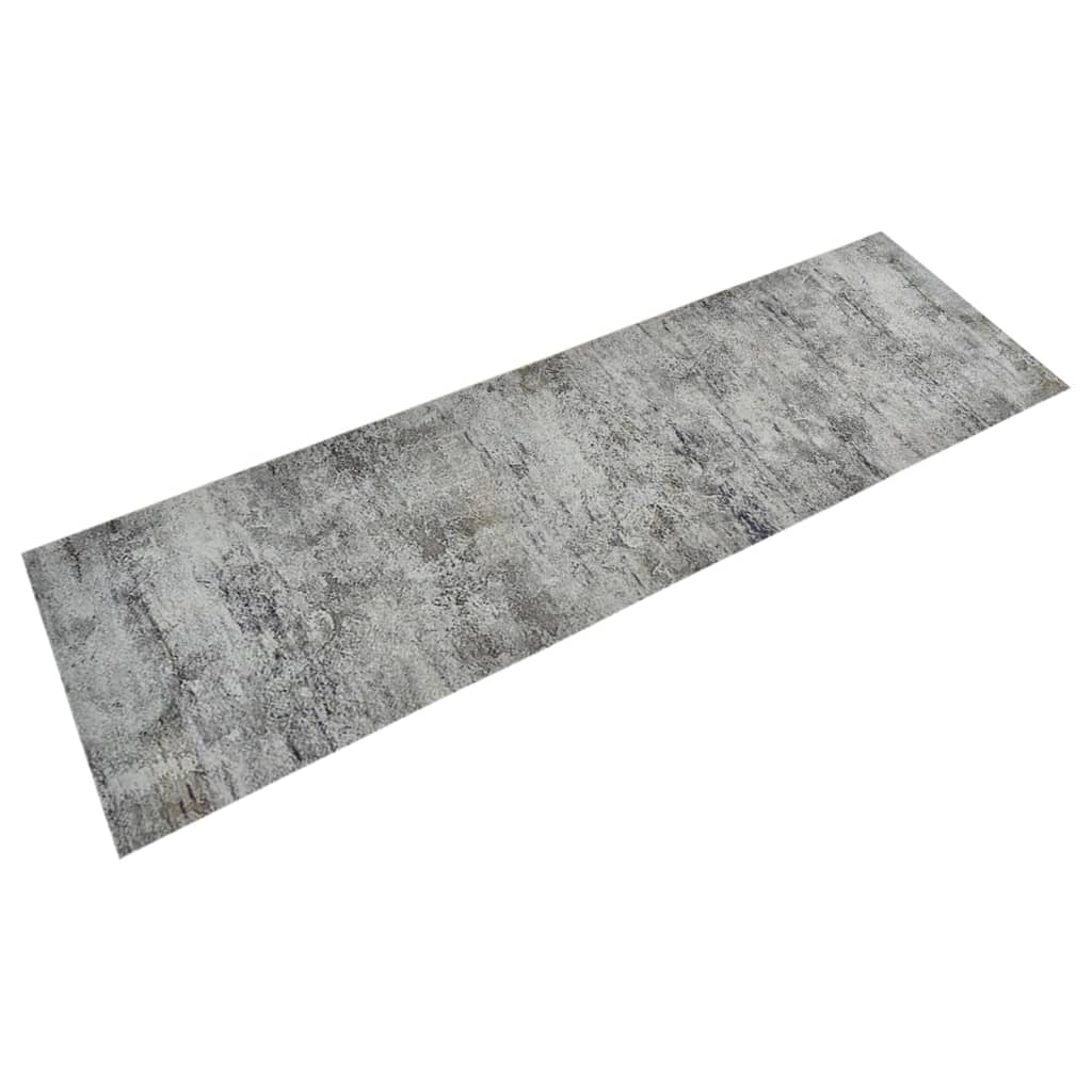 vidaXL Washable Kitchen Runner Concrete 60x180 cm Velvet
