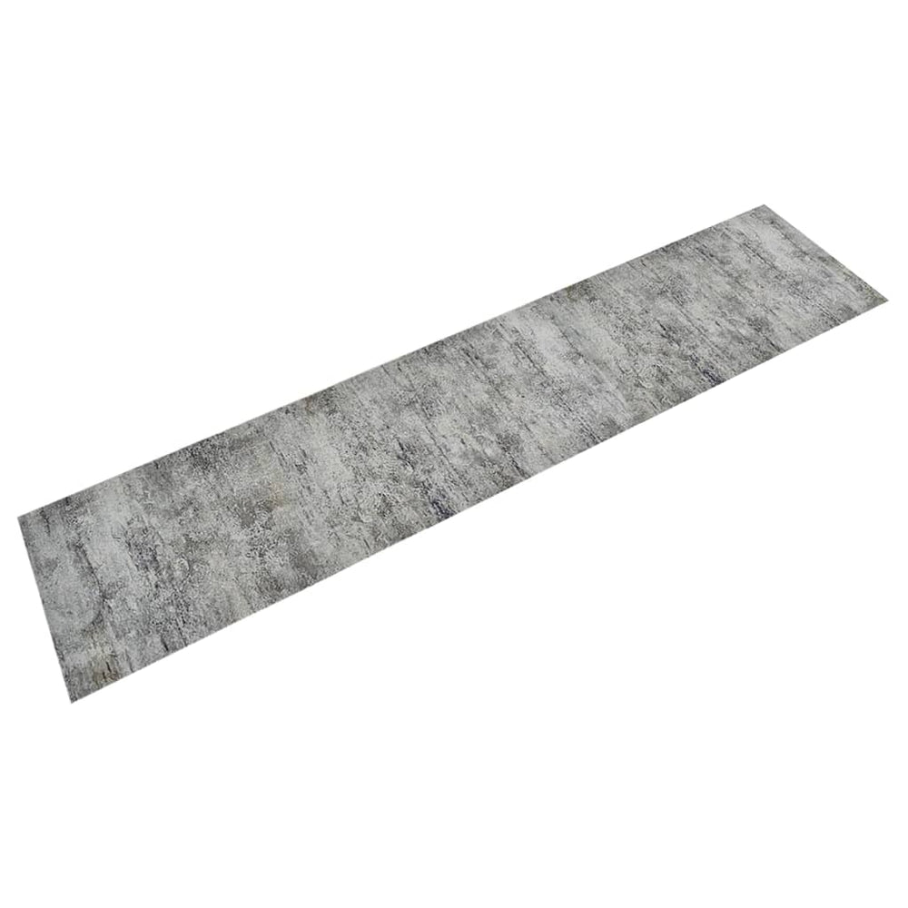 vidaXL Washable Kitchen Runner Concrete 60x300 cm Velvet