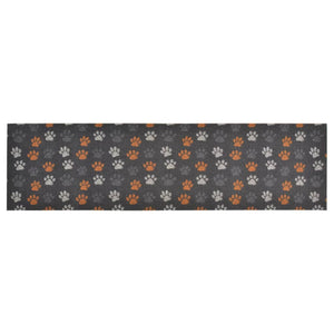 vidaXL Washable Kitchen Runner Paws 45x150 cm Velvet