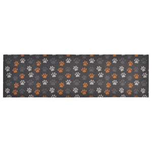 vidaXL Kitchen Runner Washable Paws 60x180 cm Velvet