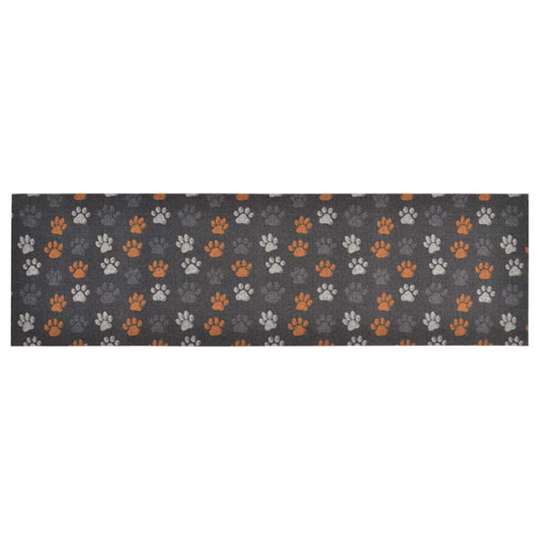 vidaXL Kitchen Runner Washable Paws 60x180 cm Velvet