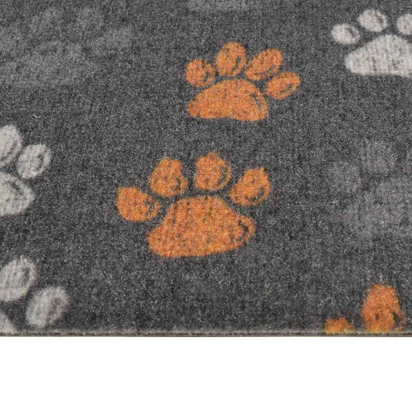 vidaXL Kitchen Runner Washable Paws 60x180 cm Velvet