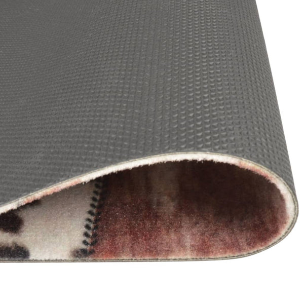 vidaXL Washable Kitchen Runner Animal Print 45x150 cm Velvet