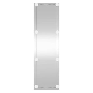vidaXL Wall Mirror with LED Lights 30x100 cm Glass Rectangular