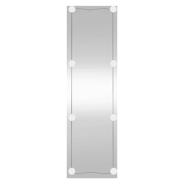 vidaXL Wall Mirror with LED Lights 30x100 cm Glass Rectangular