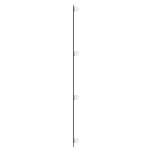 vidaXL Wall Mirror with LED Lights 30x100 cm Glass Rectangular