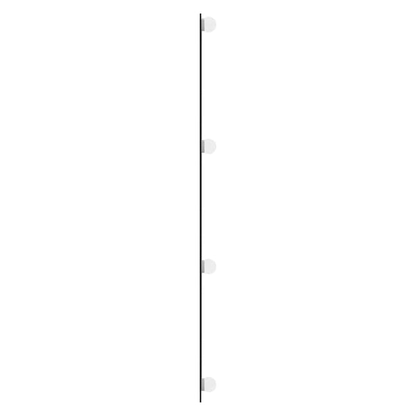 vidaXL Wall Mirror with LED Lights 30x100 cm Glass Rectangular