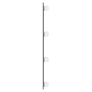vidaXL Wall Mirror with LED Lights 40x60 cm Glass Rectangular