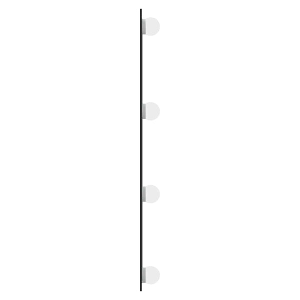 vidaXL Wall Mirror with LED Lights 40x60 cm Glass Rectangular
