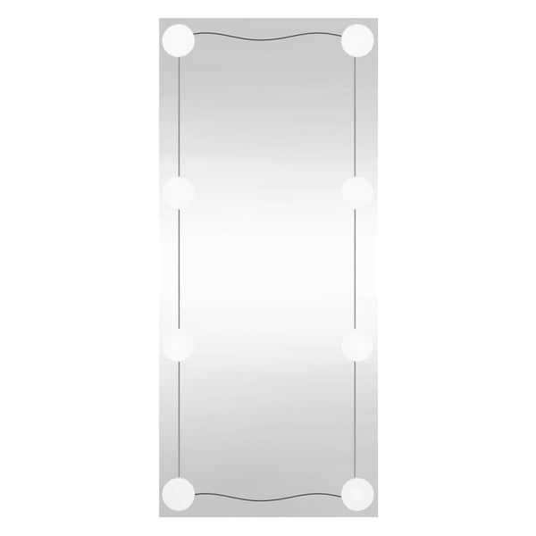 vidaXL Wall Mirror with LED Lights 40x80 cm Glass Rectangular