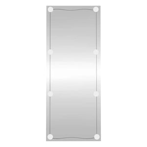 vidaXL Wall Mirror with LED Lights 40x100 cm Glass Rectangular