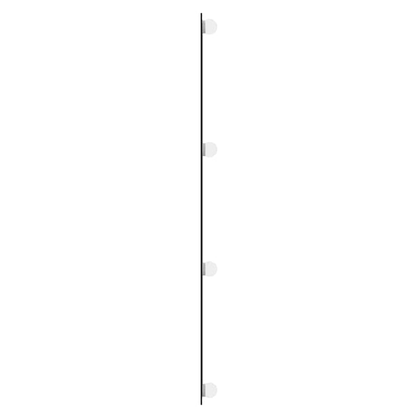 vidaXL Wall Mirror with LED Lights 40x100 cm Glass Rectangular