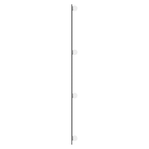 vidaXL Wall Mirror with LED Lights 50x100 cm Glass Rectangular