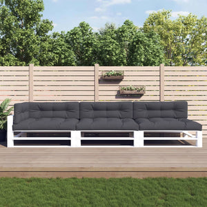 vidaXL 7-Piece Pallet Cushion Set Anthracite Fabric