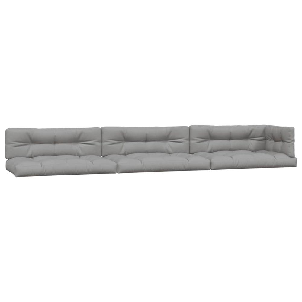 vidaXL Pallet Cushions 7-piece Grey Fabric