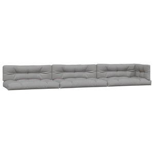 vidaXL Pallet Cushions 7-piece Grey Fabric