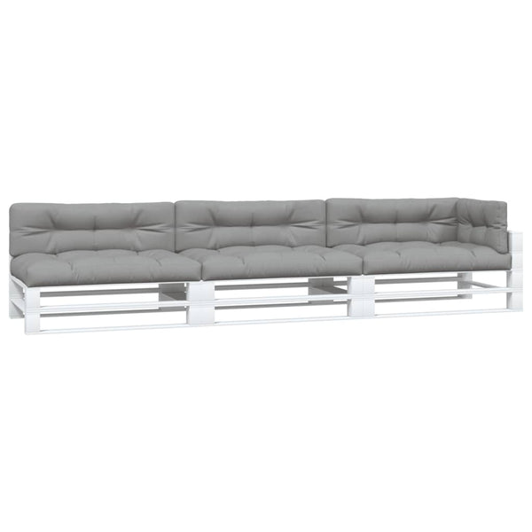 vidaXL Pallet Cushions 7-piece Grey Fabric