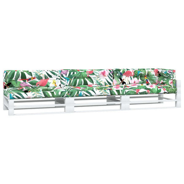 vidaXL Pallet Cushions 7-pc. Multicolored Fabric
