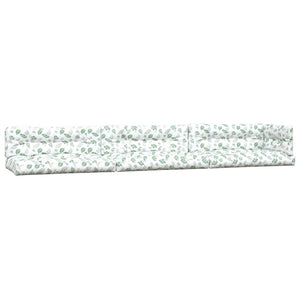 vidaXL Pallet Cushions 7-piece Leaf Pattern Fabric