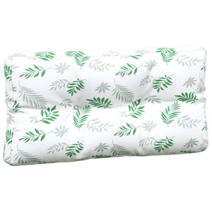 vidaXL Pallet Cushions 7-piece Leaf Pattern Fabric