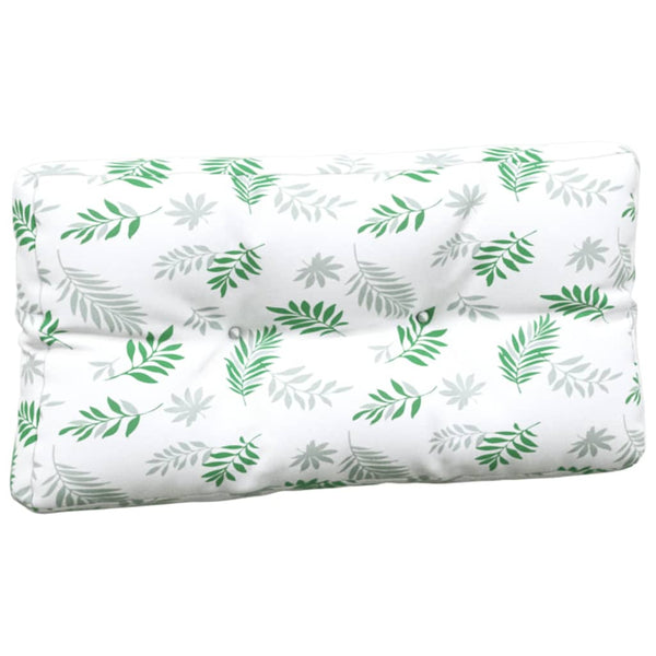 vidaXL Pallet Cushions 7-piece Leaf Pattern Fabric