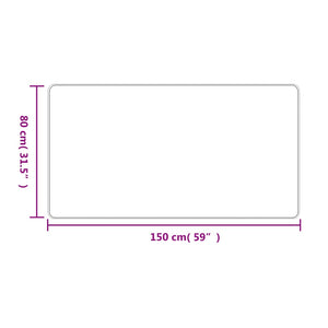 vidaXL Sisal-Look Runner Anthracite 80x150 cm