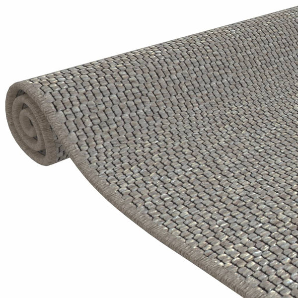 vidaXL Sisal Look Runner Silver 80x150 cm