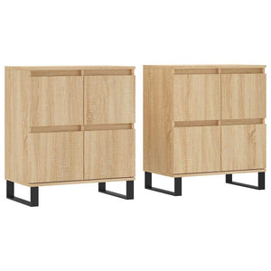 vidaXL Sideboards 2 pcs. Sonoma Oak Engineered Wood