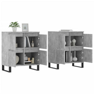 vidaXL Sideboards 2 pcs. Concrete Grey Engineered Wood