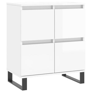 vidaXL Sideboards 3 pcs. High-Gloss White Engineered Wood