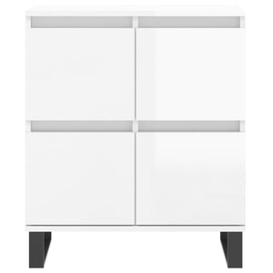 vidaXL Sideboards 3 pcs. High-Gloss White Engineered Wood