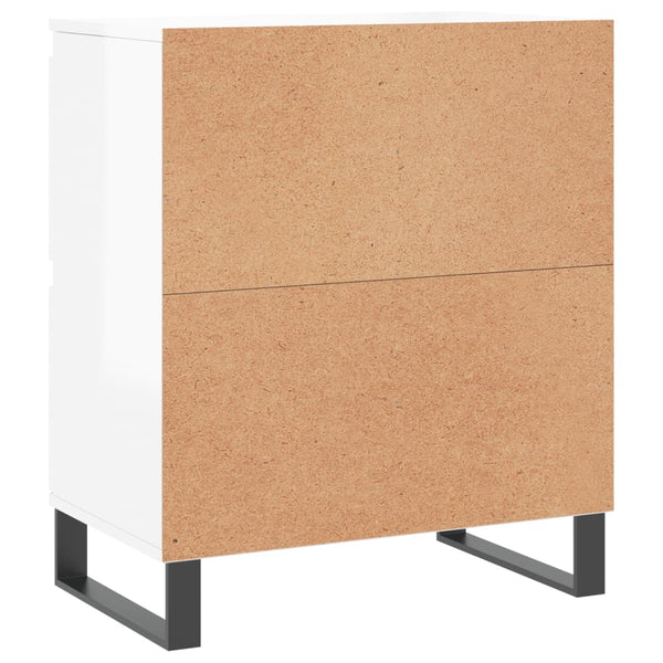 vidaXL Sideboards 3 pcs. High-Gloss White Engineered Wood