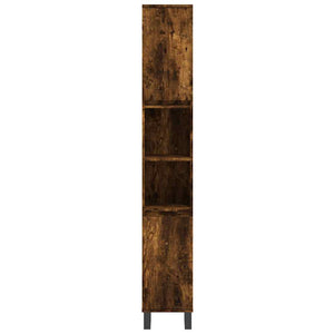 vidaXL 3-Piece Bathroom Furniture Set Smoked Oak Engineered Wood